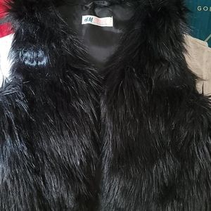 Faux fur vest